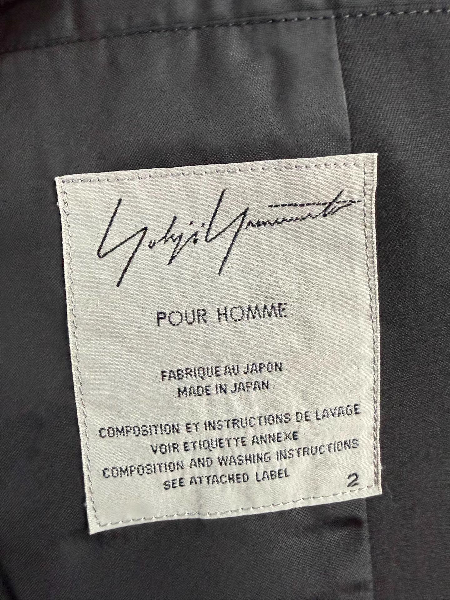 Yohji Yamamoto Yohji Yamamoto Pour Homme Tie Waist Suit Jacket K20 Size US M / EU 48-50 / 2 - 7 Thumbnail