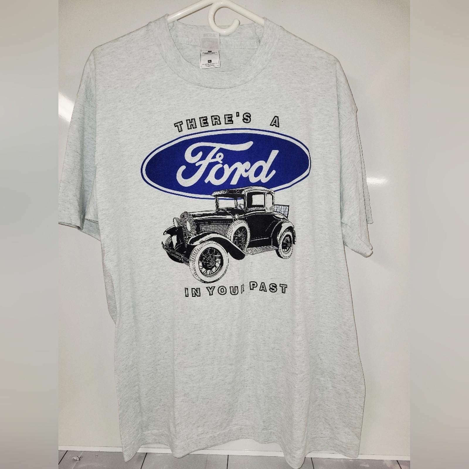Fruit Of The Loom Vintage Ford Tee Men's Single Stitch Fruity Tag Extra Large Size US XL / EU 56 / 4 - 1 Thumbnail