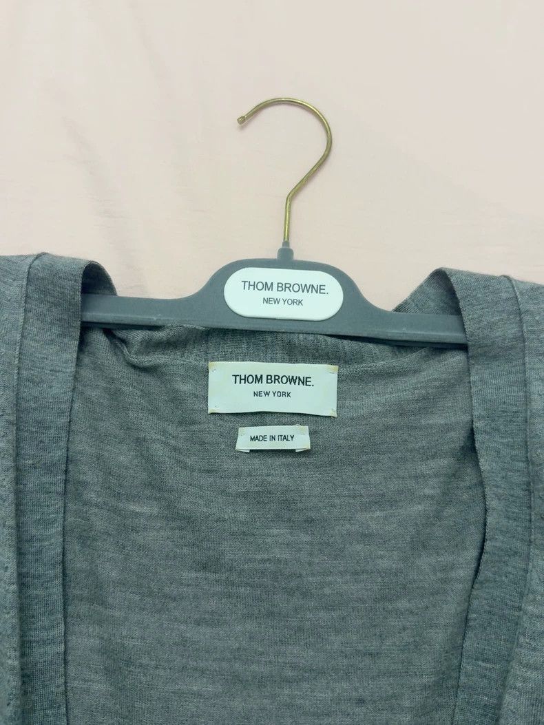 Thom Browne Thom Browne Grey cardigan Size US L / EU 52-54 / 3 - 2 Thumbnail