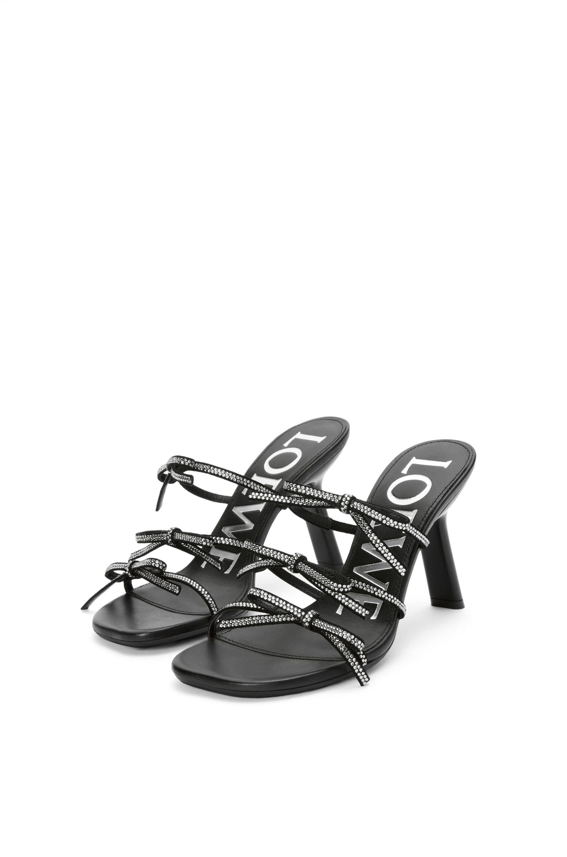 Loewe o1in1g0426 Petal Bow Sandals in Black Size US 7 / IT 37 - 3 Thumbnail