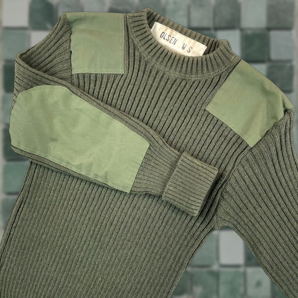 Olive VINTAGE USMC Sweater Shirt Men Small Olive Green 100% Wool Knitted OG 2247 Size US S / EU 44-46 / 1 - 1 Thumbnail