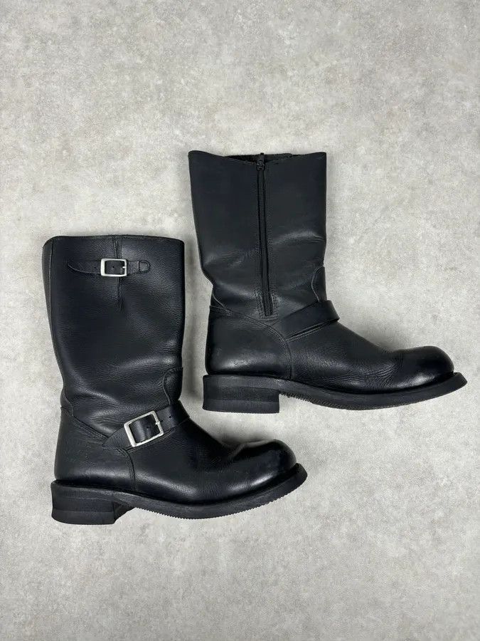Avirex Avirex Black Leather Engineer Boots Size US 10 / EU 43 - 7 Thumbnail
