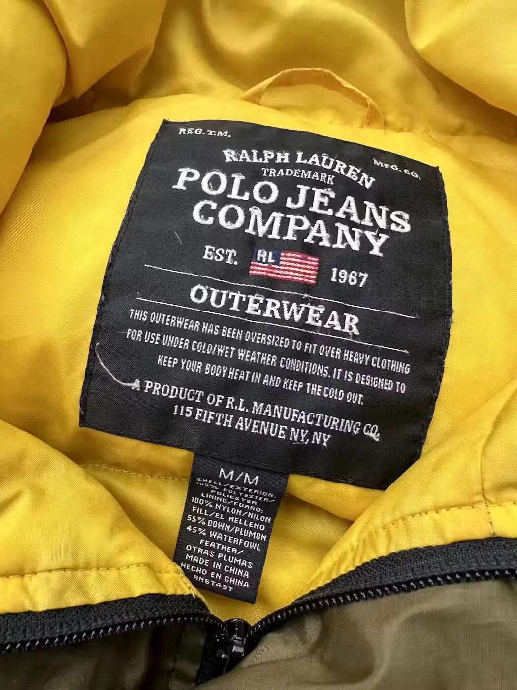 Polo Ralph Lauren Polo Jeans Company Vintage Down Jacket (123) Size US M / EU 48-50 / 2 - 4 Thumbnail