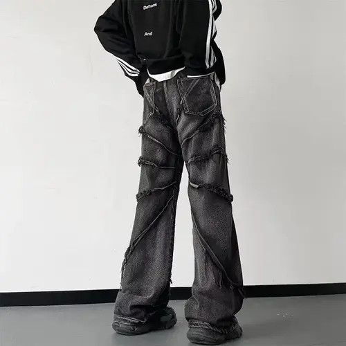 VIBE Opium Stacked Embroidered Denim Jeans Size US 30 / EU 46 - 4 Thumbnail