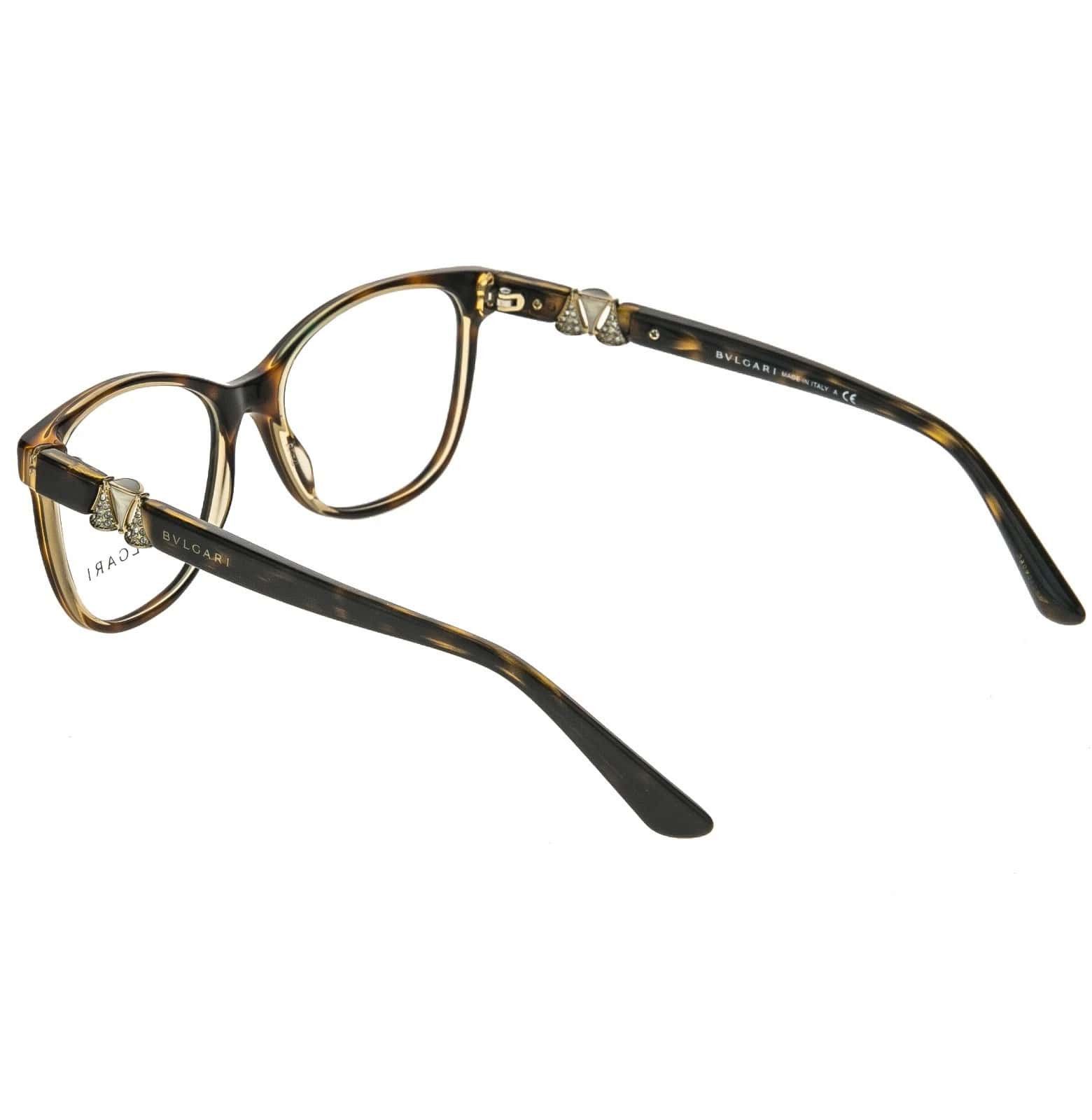 Bvlgari BVLGARI BV4118B Diva 4118 Havana Luxury Eyeglasses Frame Size ONE SIZE - 7 Thumbnail