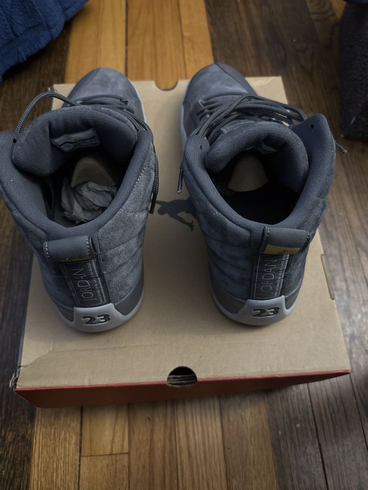 Jordan Brand × Nike Retro Jordan 12 Dark Grey Size US 12.5 / EU 45-46 - 5 Thumbnail