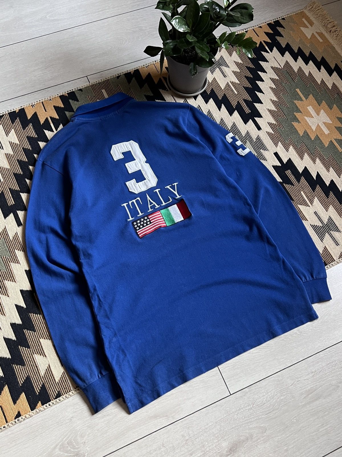 Polo Ralph Lauren Polo Ralph Lauren Italy Chief Keef Vntg Longsleeve Big Pony Size US M / EU 48-50 / 2 - 12 Thumbnail