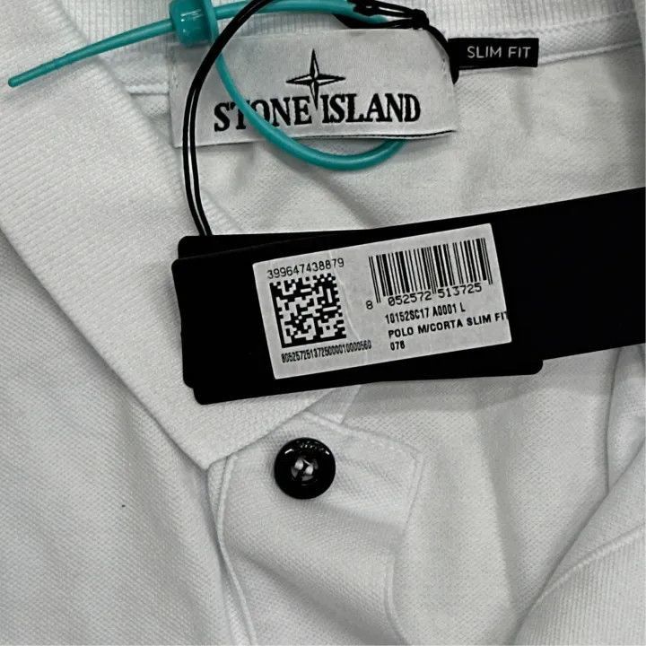 Stone Island Stone Island White Short Sleeve Polo Shirt -2506 Size US L / EU 52-54 / 3 - 3 Thumbnail