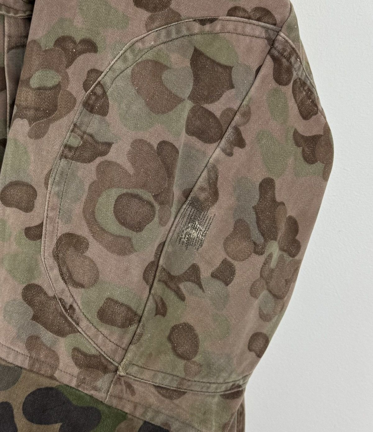 Vintage Vintage Austrian Army Kaz 57 Pea Dot Camo Parka Coat Jacket Size US XL / EU 56 / 4 - 4 Thumbnail