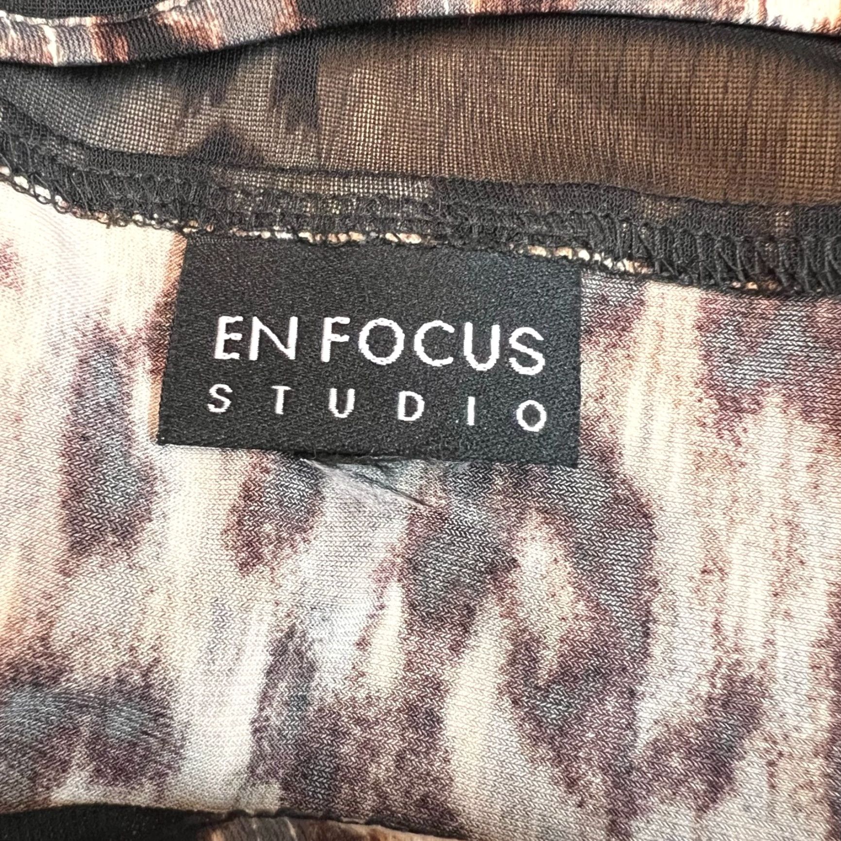 Vintage EnFocus Studio Illusion Pleated Dress Sleeveless Animal Print M Size M / US 6-8 / IT 42-44 - 7 Thumbnail