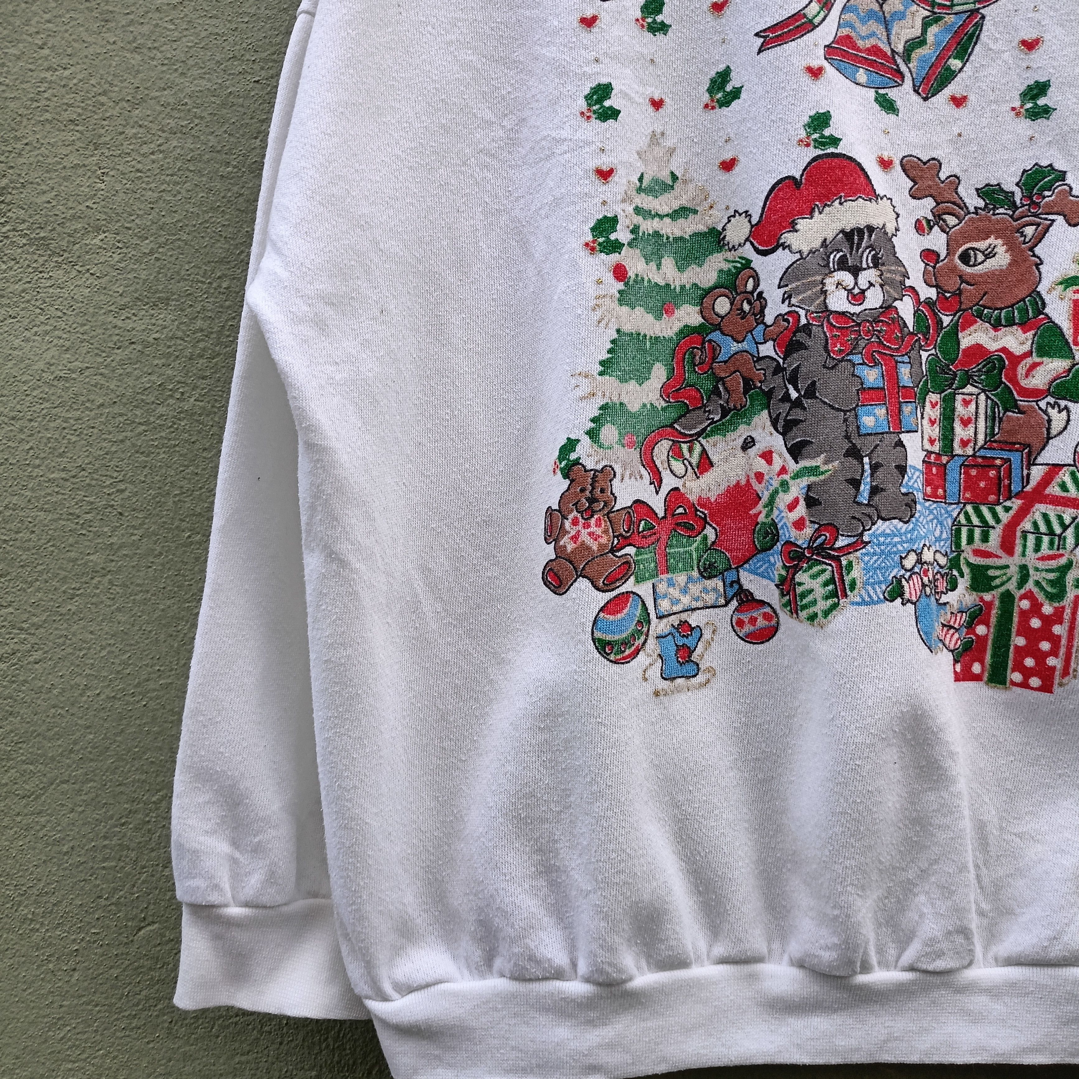 Vintage Christmas Sweatshirt Size US L / EU 52-54 / 3 - 2 Thumbnail