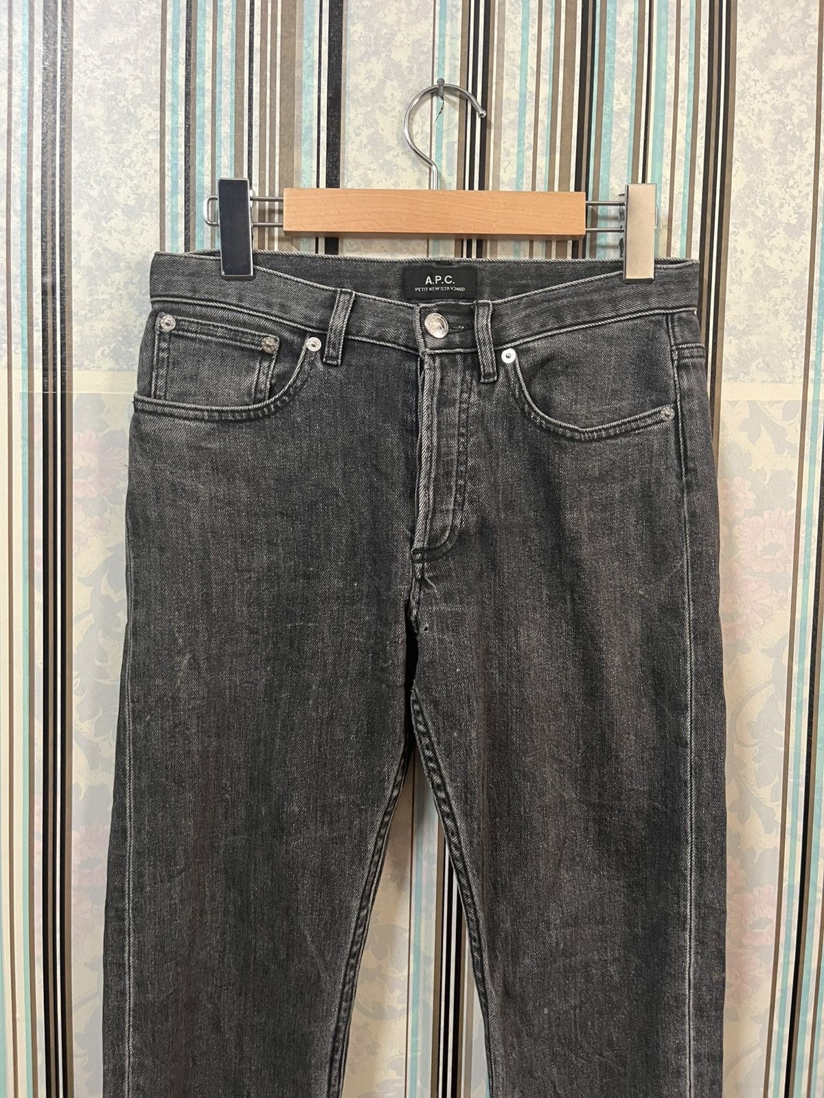 A.P.C. 1990s APC thrashed faded black straight cut #I3 Size 26" / US 2 / IT 38 - 4 Thumbnail