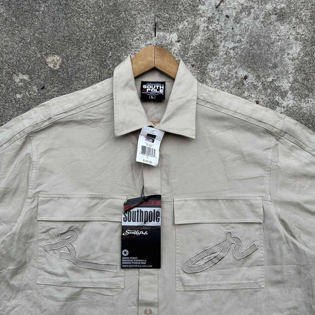 Southpole Southpole Shirt Large Button Up Shirt Pockets Y2K Size US L / EU 52-54 / 3 - 3 Thumbnail