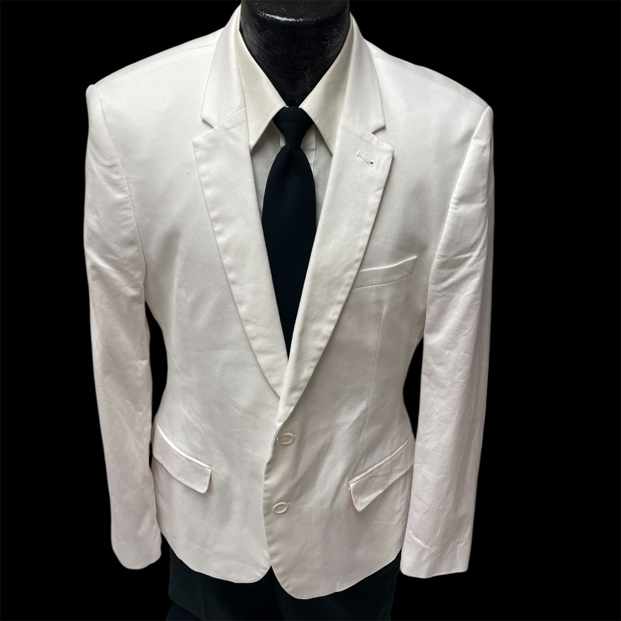 Asos Asos MODERN FIT White Sport Coat 50's Style Jacket TRO Size 38R - 1 Thumbnail