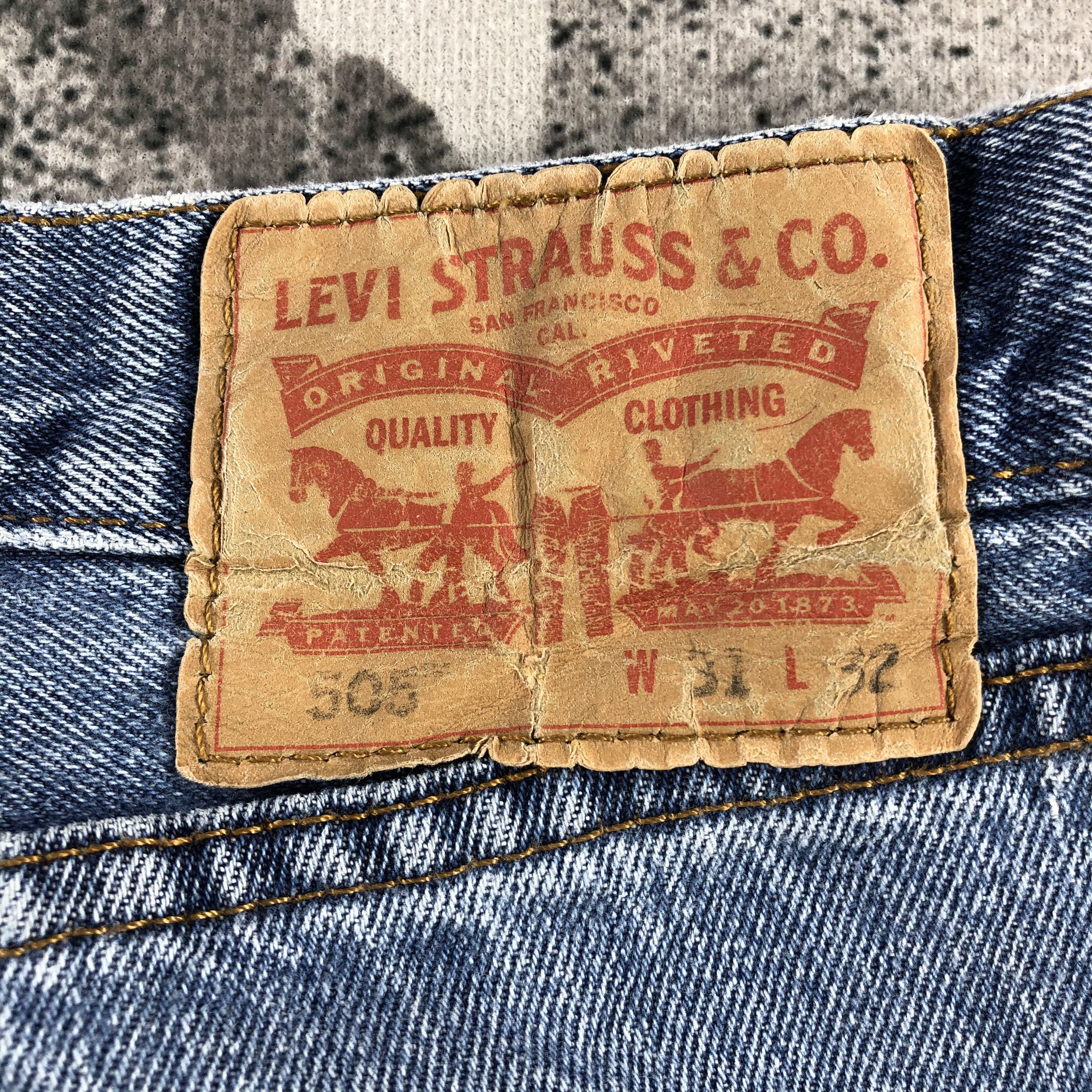 Levi's Vintage Levi's 505 Jeans Distress Medium Wash KJ1005 Size US 31 - 5 Thumbnail