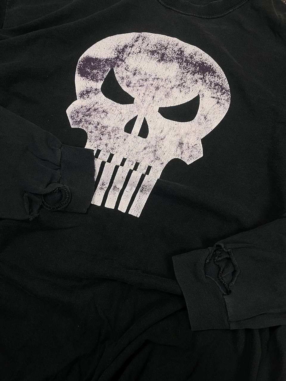 Band Tees × Vintage Vintage 90s The Punisher Skull Logo Sweatshirt misfits style Size US XL / EU 56 / 4 - 3 Thumbnail