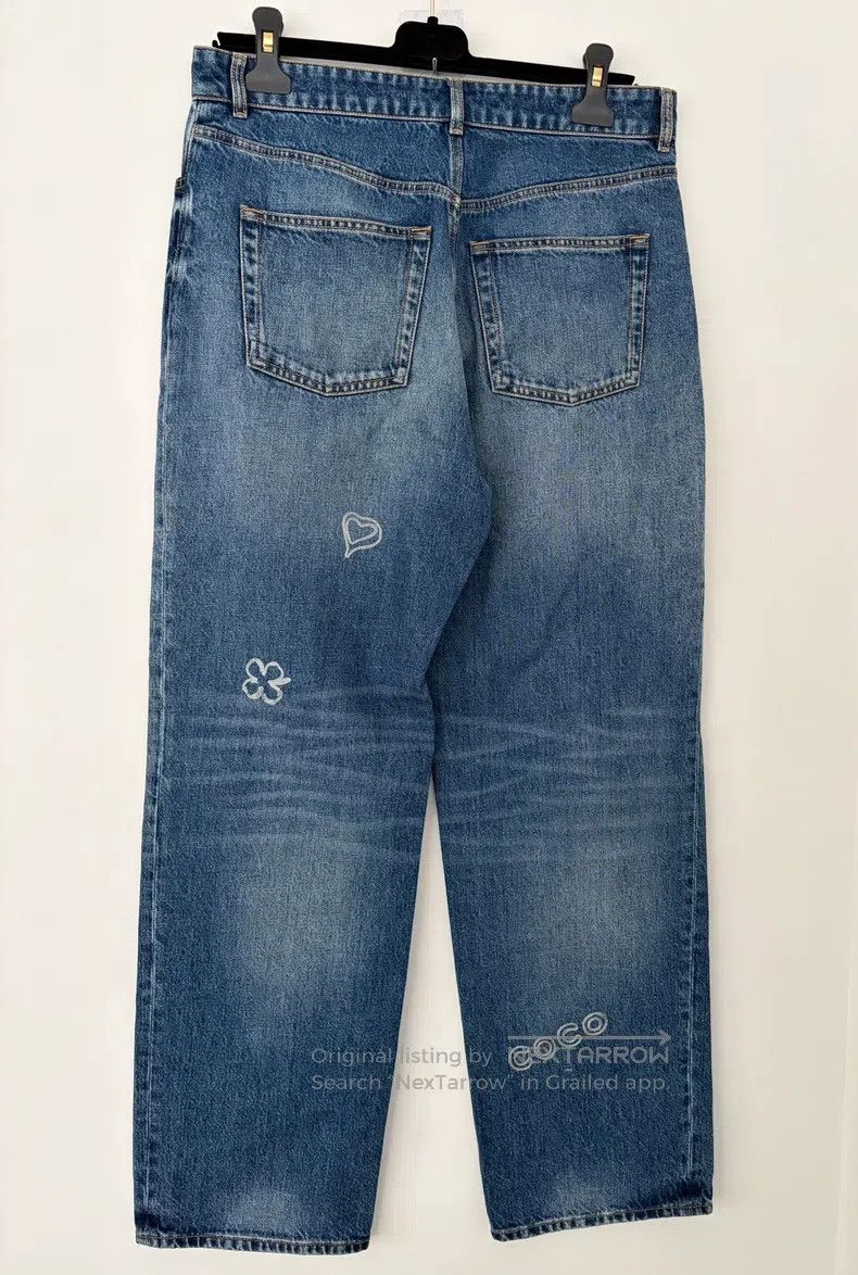 Chanel Chanel Autumn and winter love embroidery graffiti blue str Size 26" / US 2 / IT 38 - 2 Thumbnail