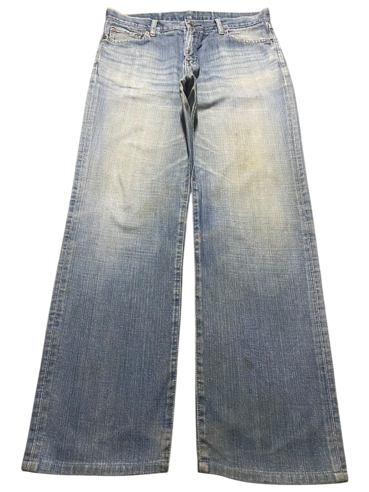 Uniqlo Japanese Brand Uniqlo S-002 Light Wash Loose Jeans Size US 34 / EU 50 - 1 Thumbnail