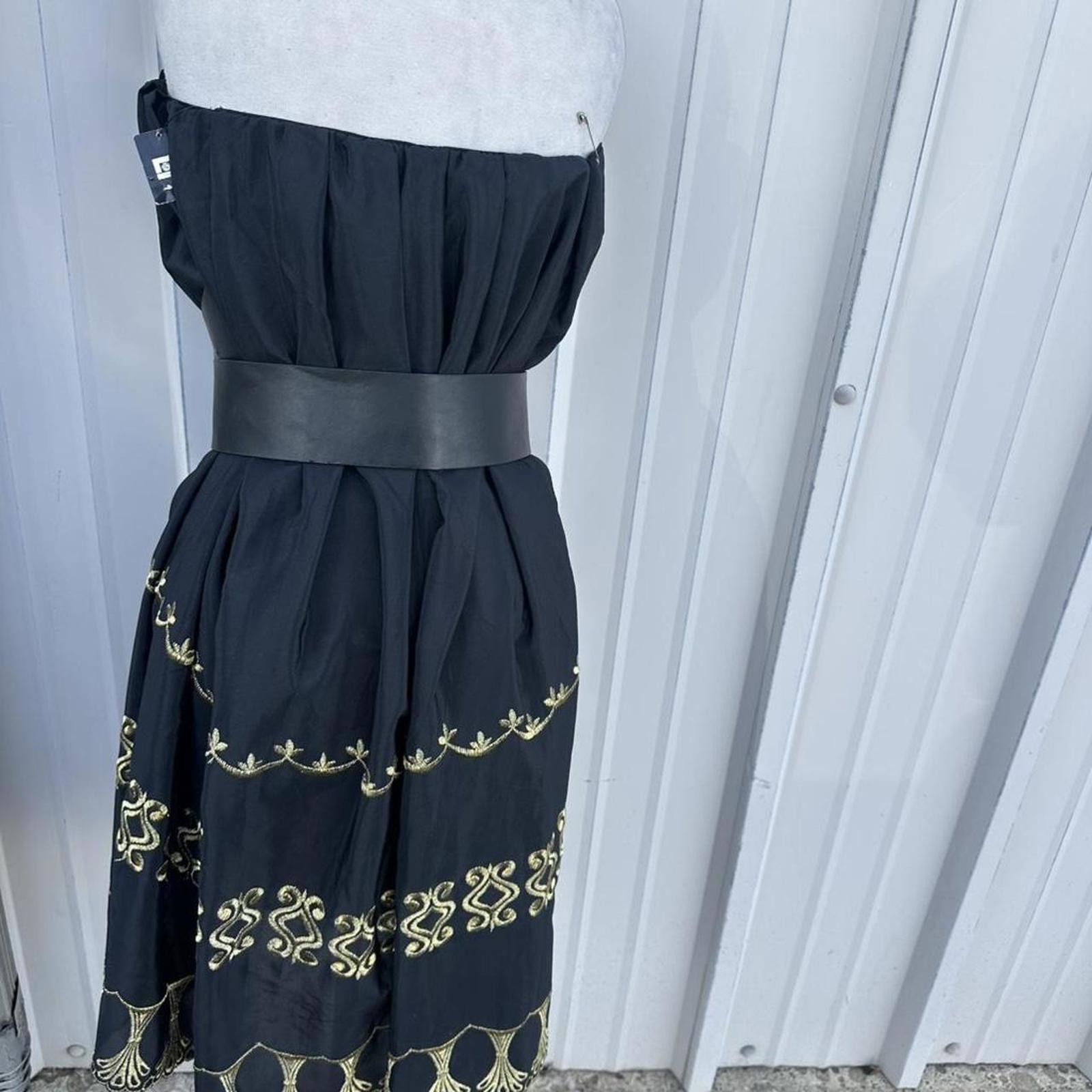 Other Black midi skirt maxi embroidery vintage onesize #glamour Size 30" / US 8 / IT 44 - 3 Thumbnail
