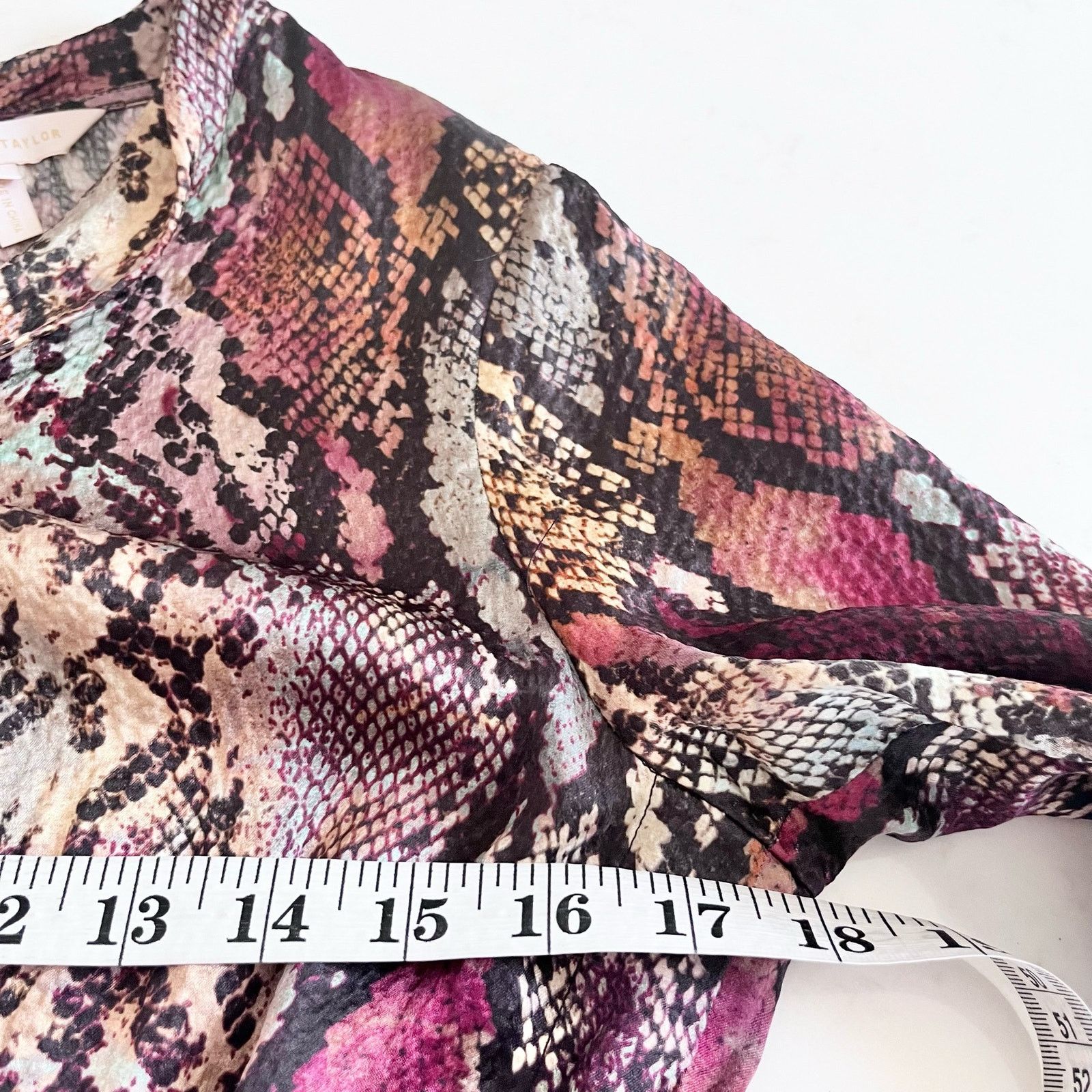Rebecca Taylor Rebecca Taylor Met Pink Python Snakeskin Silk Mini Dress Size S / US 4 / IT 40 - 8 Thumbnail