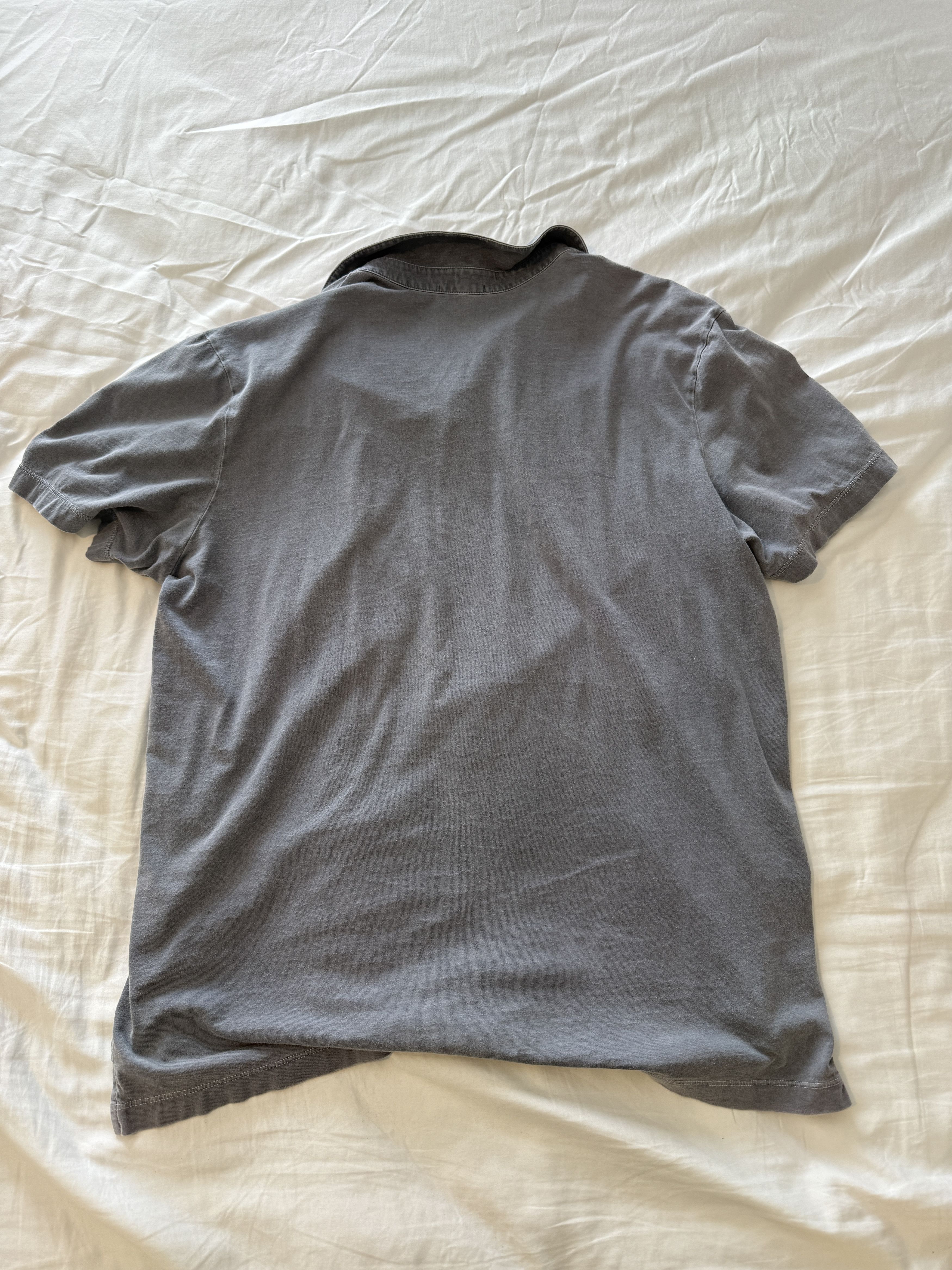 James Perse James Perse Faded Blue Polo Size US XL / EU 56 / 4 - 3 Thumbnail