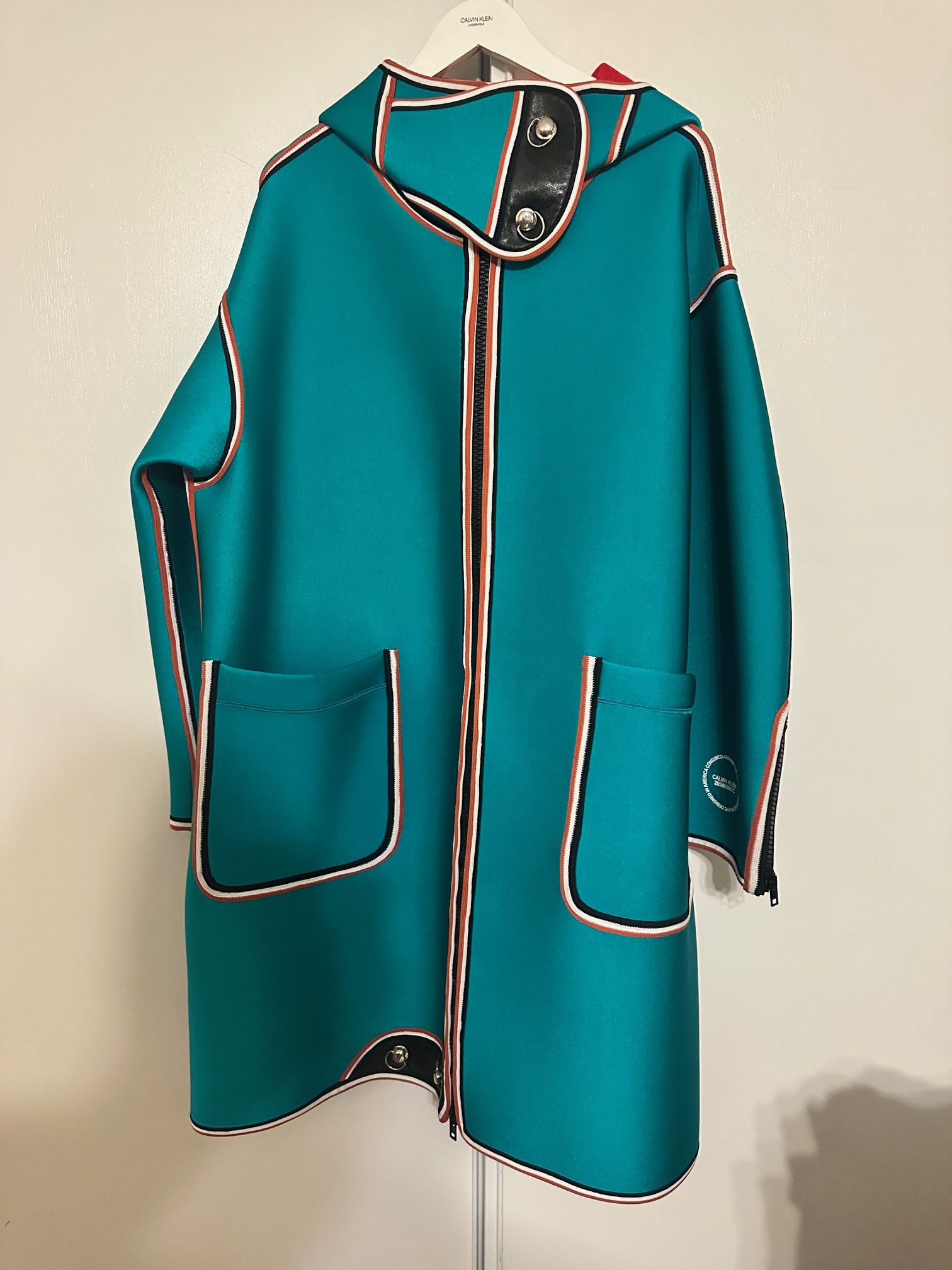 Calvin Klein 205W39NYC Calvin Klein 205W39NYC Raf Simons aqua coat size L Size US L / EU 52-54 / 3 - 1 Thumbnail