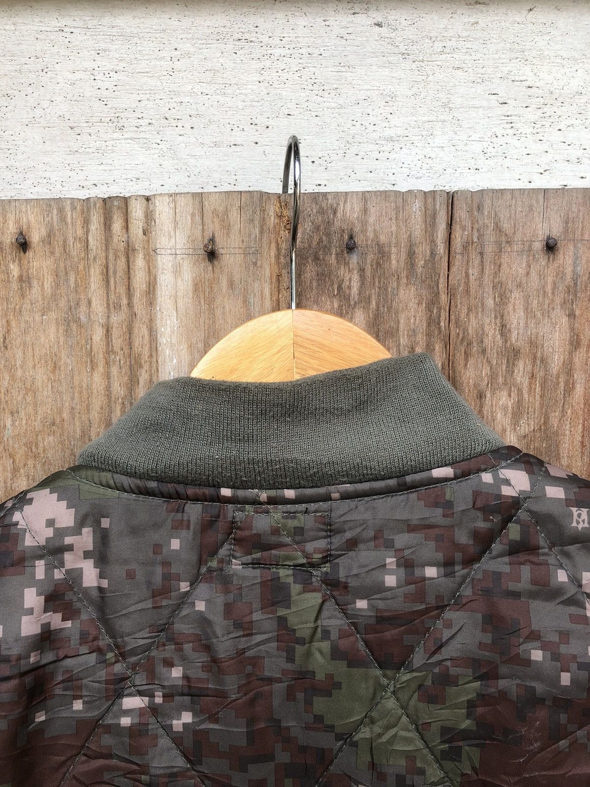 Japanese Brand × Vintage Vintage Hessed Camouflage Army Fullzipper Jacket Size US L / EU 52-54 / 3 - 9 Thumbnail