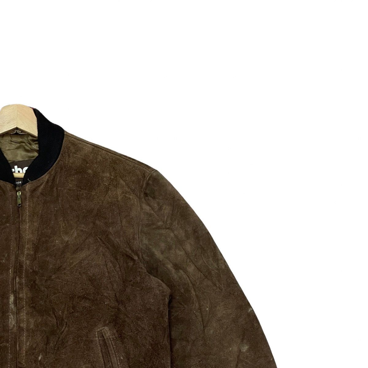 Schott Vintage Schott NYC Made in USA Suede Leather Bomber Jacket Size US M / EU 48-50 / 2 - 2 Thumbnail