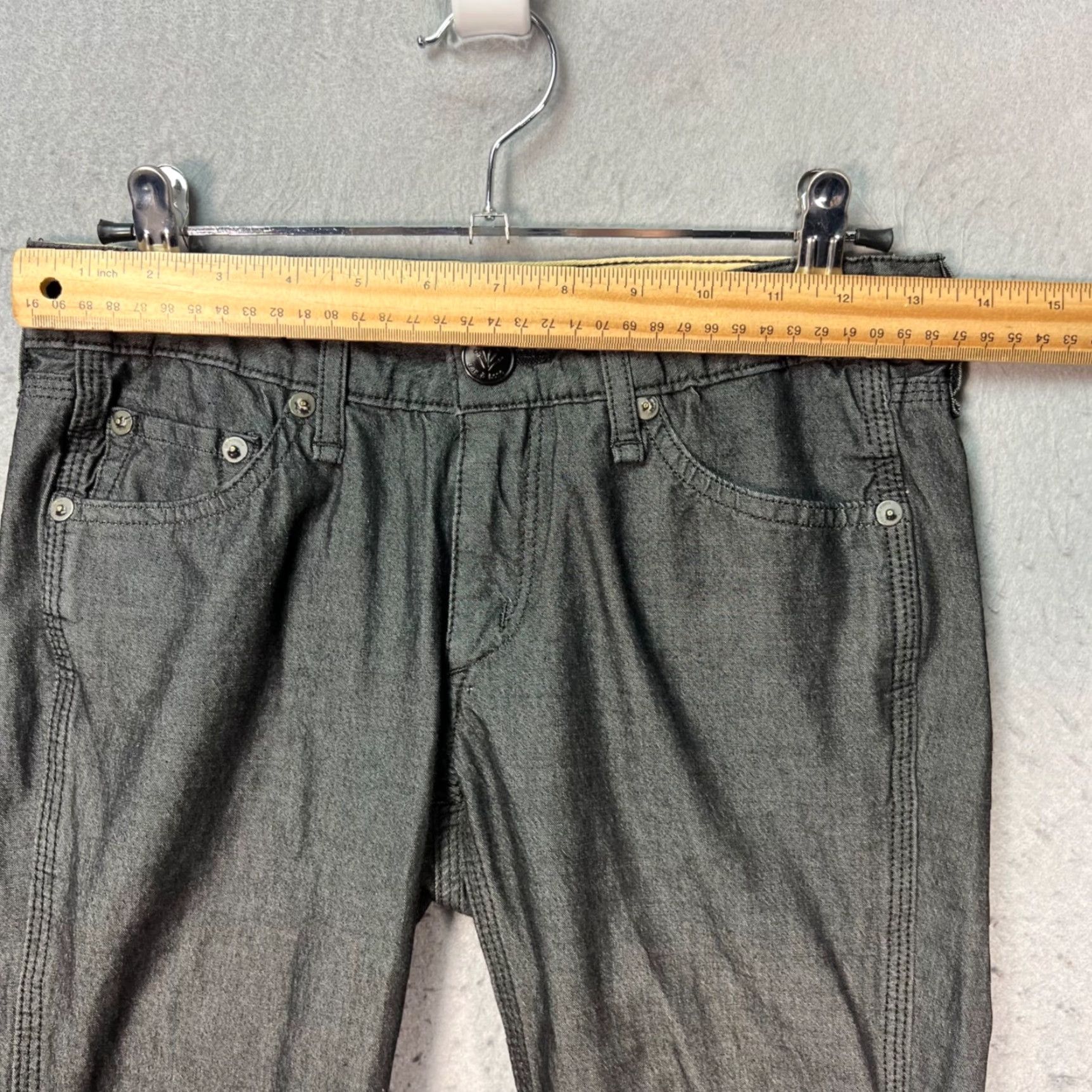 Rag & Bone rag & bone Womens 25 Gray Skinny Jeans Cotton Blend Denim 5-Pocket Inseam 32 Size 42" / US 20 - 6 Thumbnail