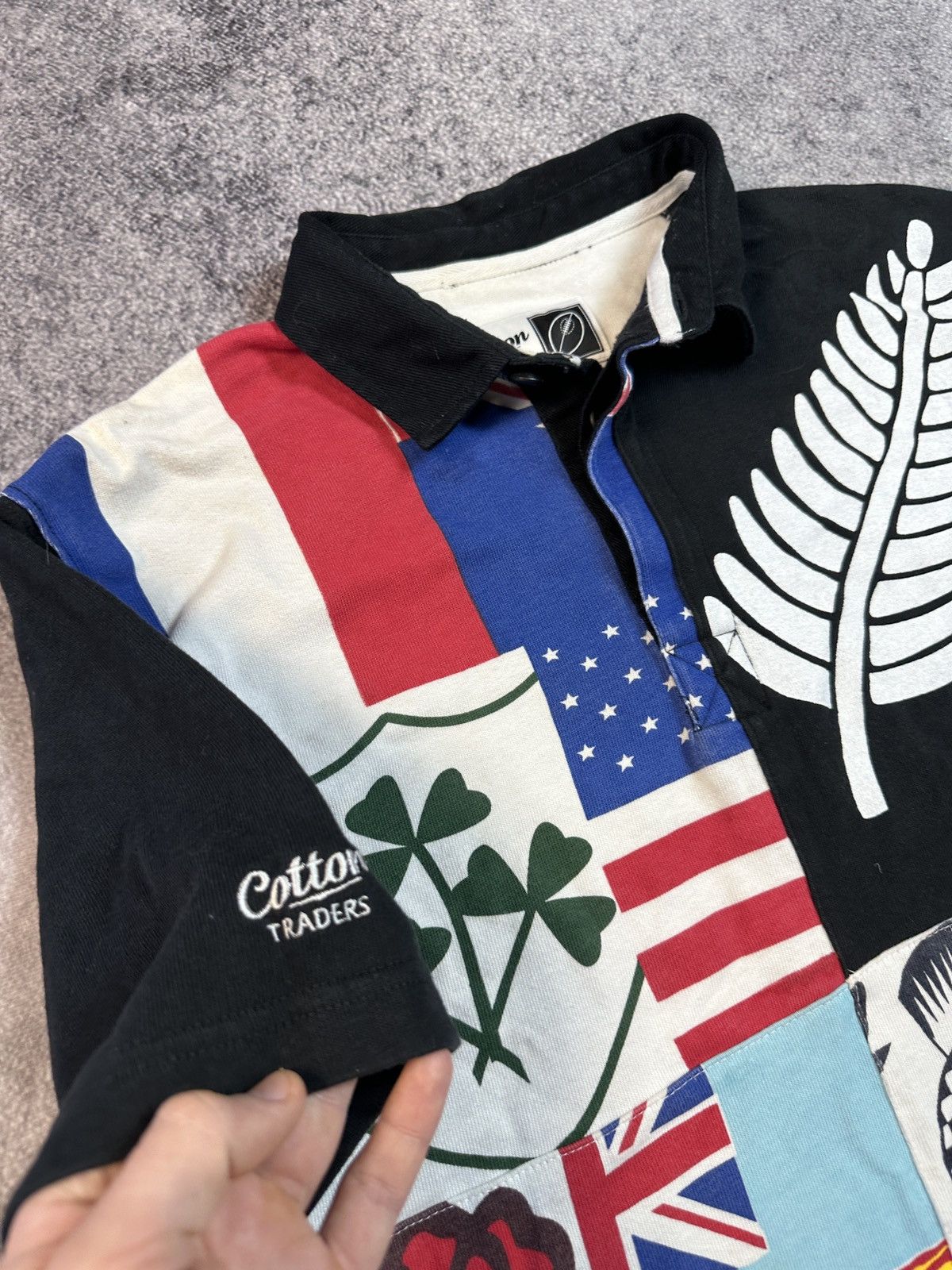 Cotton Traders × Vintage Vintage Cotton Traders 10 Nations Rugby Polo Streetwear L Size US L / EU 52-54 / 3 - 3 Thumbnail