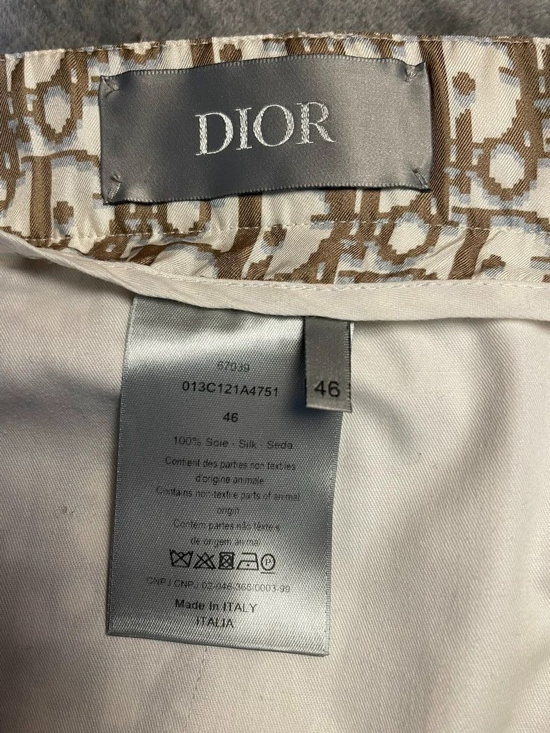 Dior Dior Classic old flower full logo silk shorts 2502-Nextarro Size US 30 / EU 46 - 3 Thumbnail