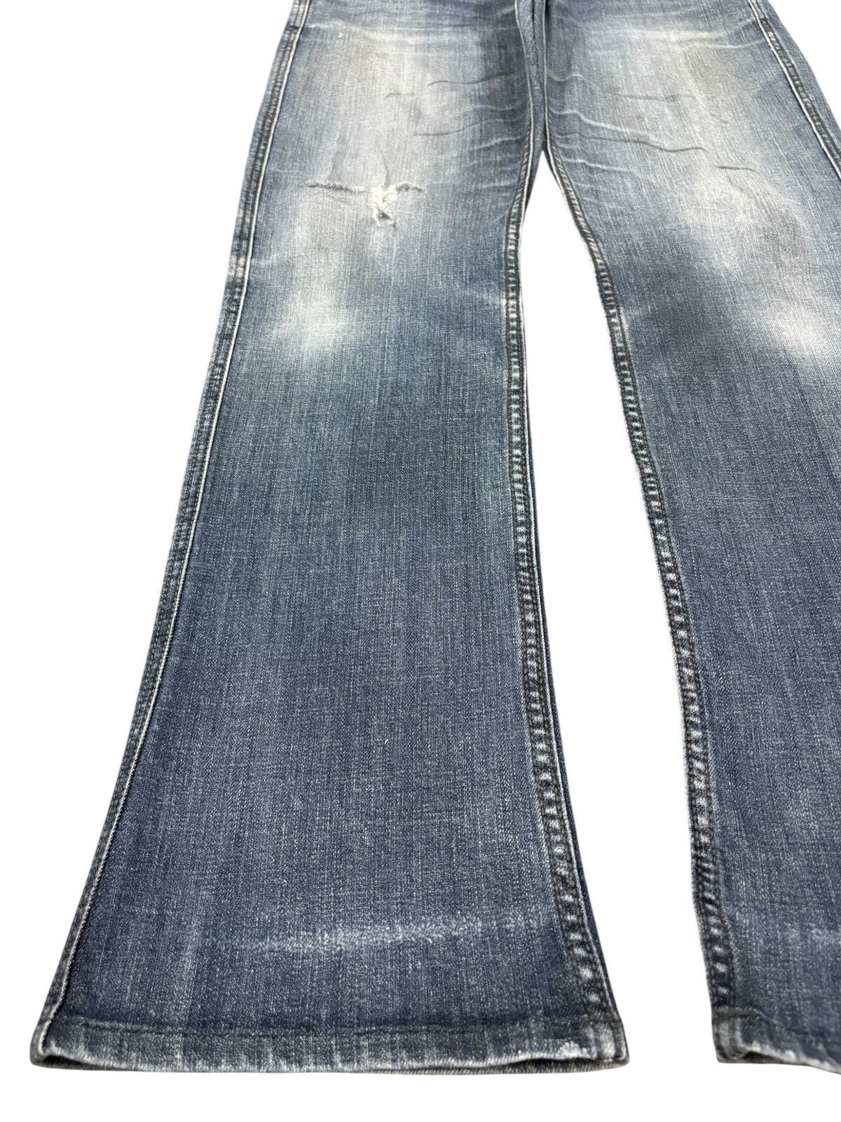 Morgan Homme Vintage Morgan Homme Distressed Bootcut Jeans Size US 33 - 6 Thumbnail