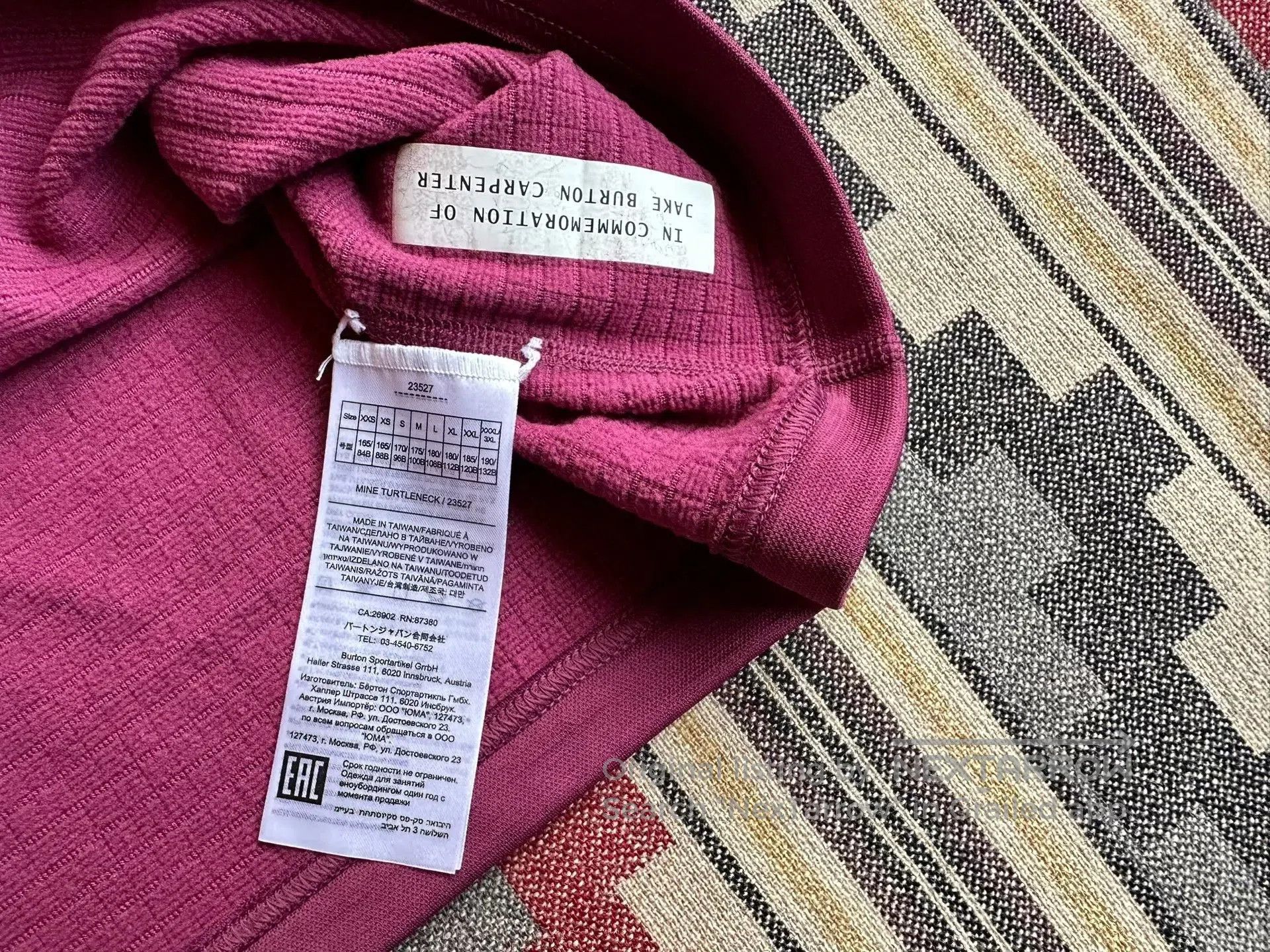 Burton Burton Mine77 Tech Turtleneck Ski Top. Size US XXL / EU 58 / 5 - 6 Thumbnail