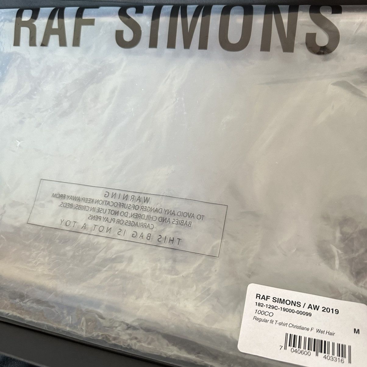 Raf Simons Raf Simons Christiane F. Wet Hair Tee Size US M / EU 48-50 / 2 - 7 Thumbnail