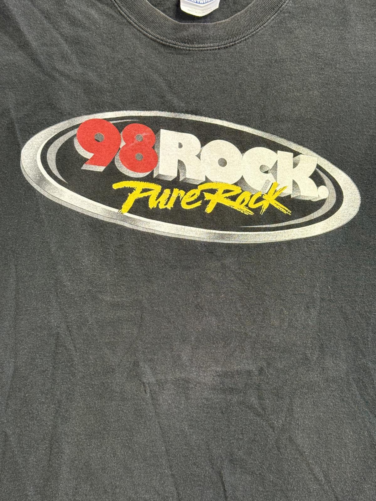 Hanes Faded Fm Radio T-shirt 98 Rock Pure Rock Radio Florida XL Size US XL / EU 56 / 4 - 3 Thumbnail