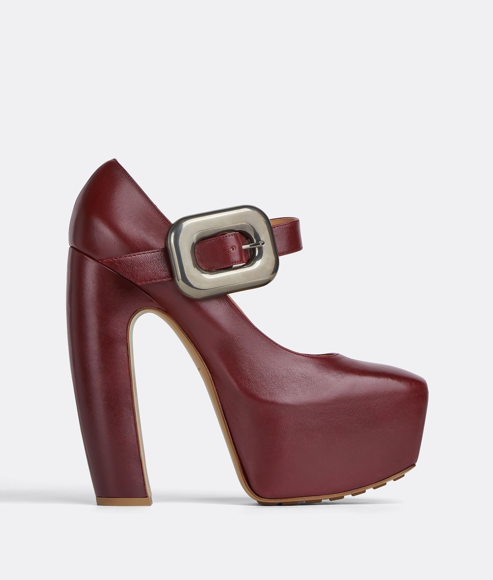 Bottega Veneta o1n1vont1024 Mostra Mary-Jane Pumps in Cherry Size US 7 / IT 37 - 1 Thumbnail