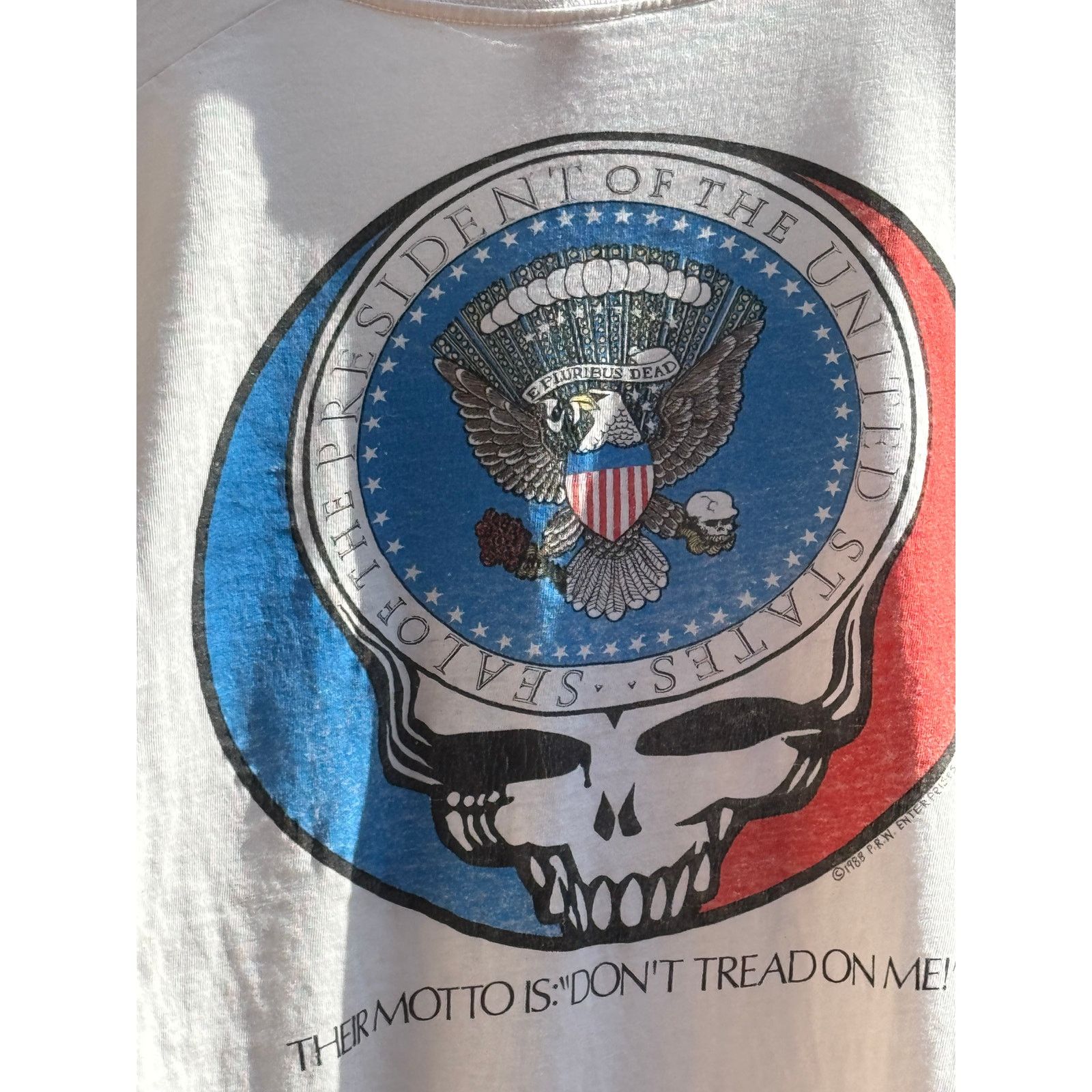 Grateful Dead Vtg Garcia in '88 "Might As Well Party" Grateful Dead Tee Size US XL / EU 56 / 4 - 6 Thumbnail