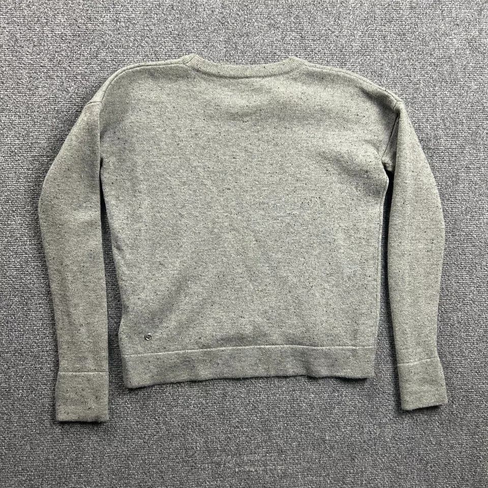 Lululemon Lululemon Sweater Womens 4 Gray Knit Crew Neck Merino Wool Size S / US 4 / IT 40 - 6 Thumbnail