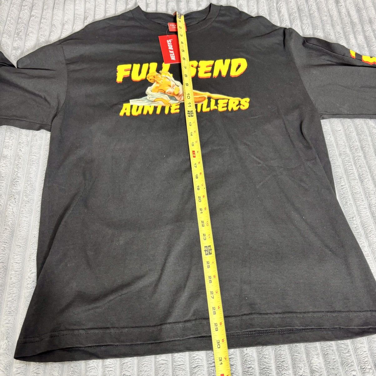 Full Send Full Send Nelk Auntie Killers Black Long Sleeve Shirt XL Size US XL / EU 56 / 4 - 6 Thumbnail