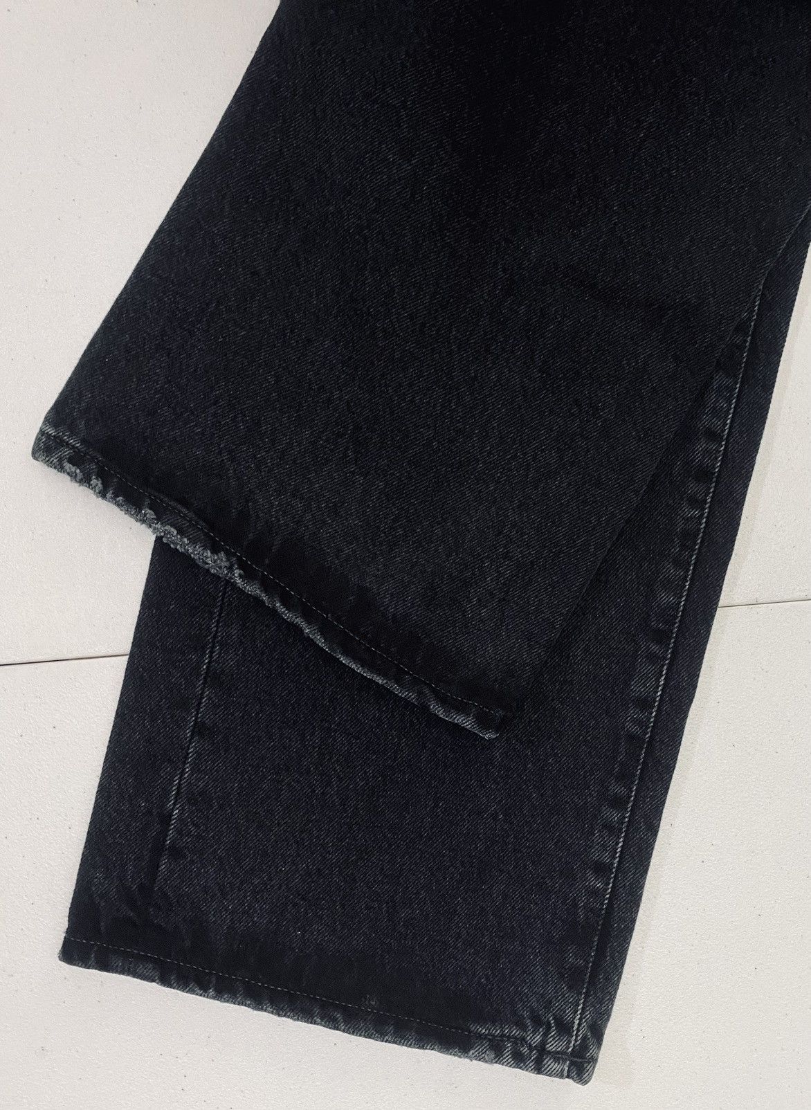 7 For All Mankind 7 FAM blk double waisted trouser hustle made in italy 29 NWT Size 29" - 12 Thumbnail