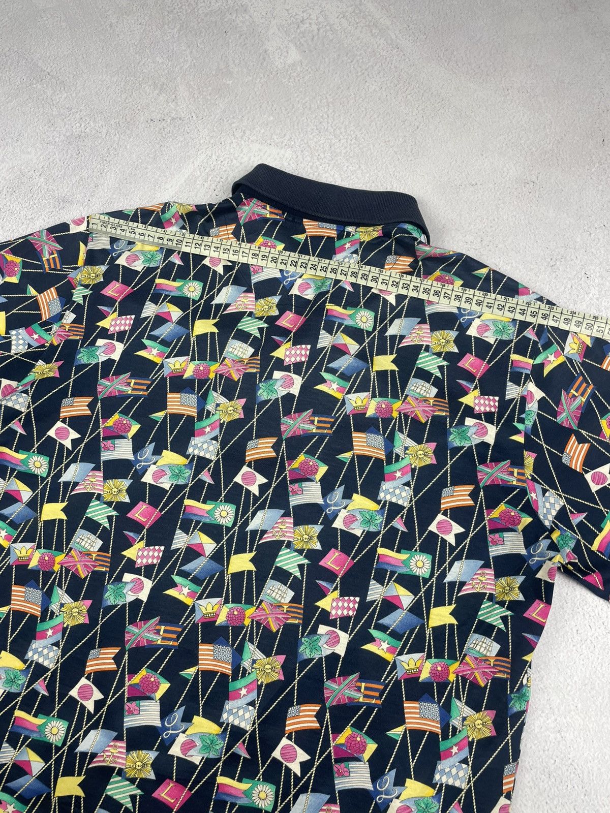 Leonard Paris Leonard Paris Homme Vintage Polo Shirt Sailing Flags Print Size US L / EU 52-54 / 3 - 13 Thumbnail