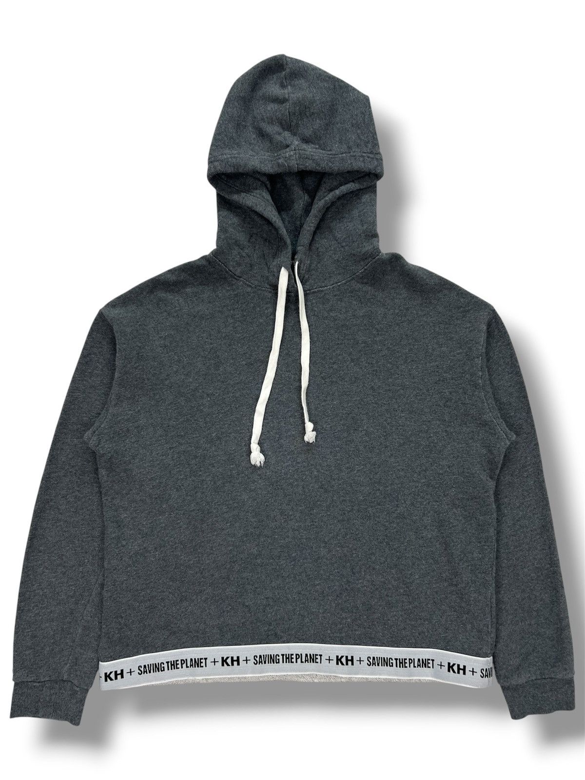 Katharine Hamnett London Katharine Hamnett + Saving The Planet Crop Hoodie Size M / US 6-8 / IT 42-44 - 2 Thumbnail
