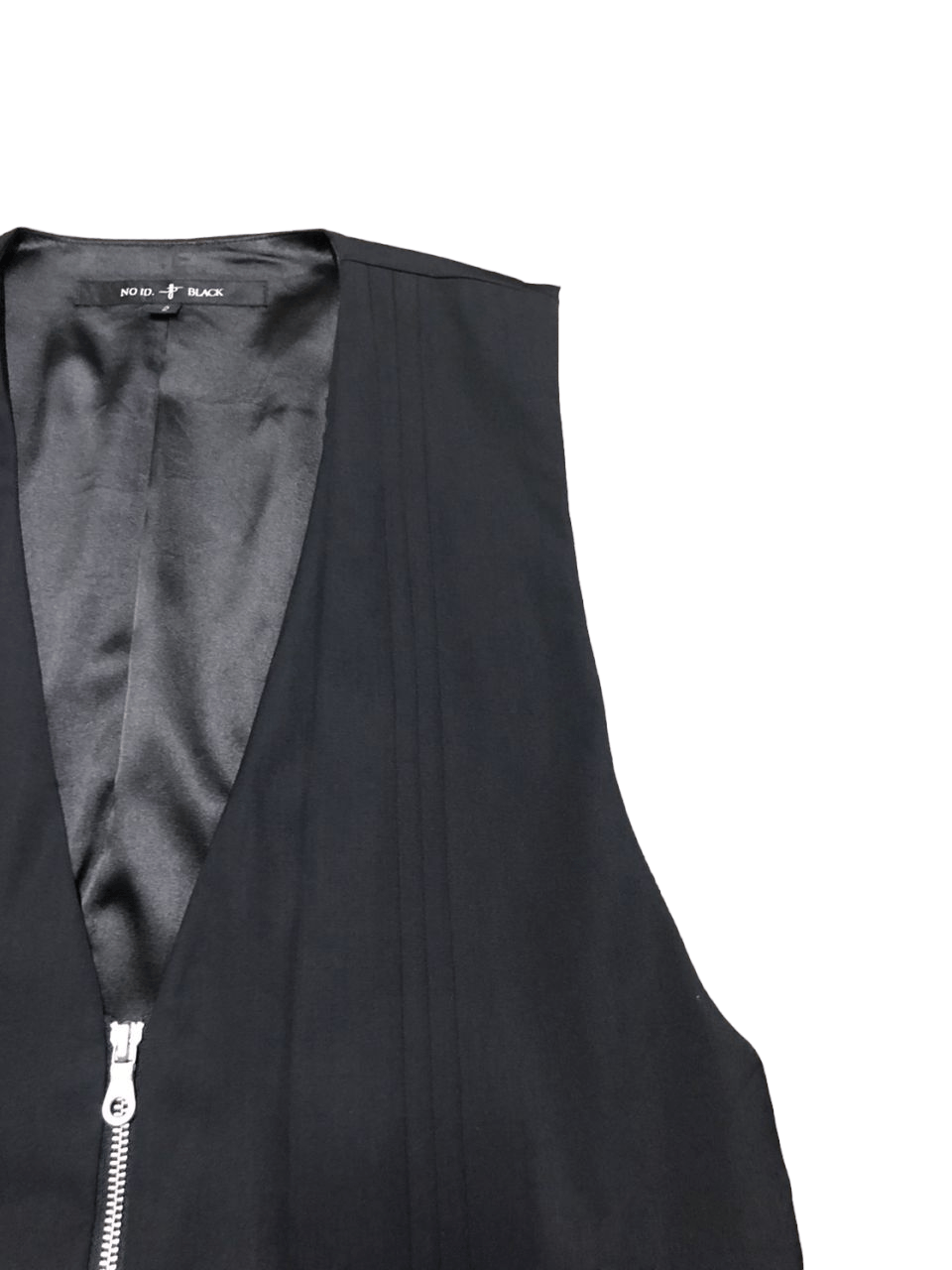 If Six Was Nine No Id Double Layer Black Vest Zipper Jacket Seditionaries Size US M / EU 48-50 / 2 - 5 Thumbnail