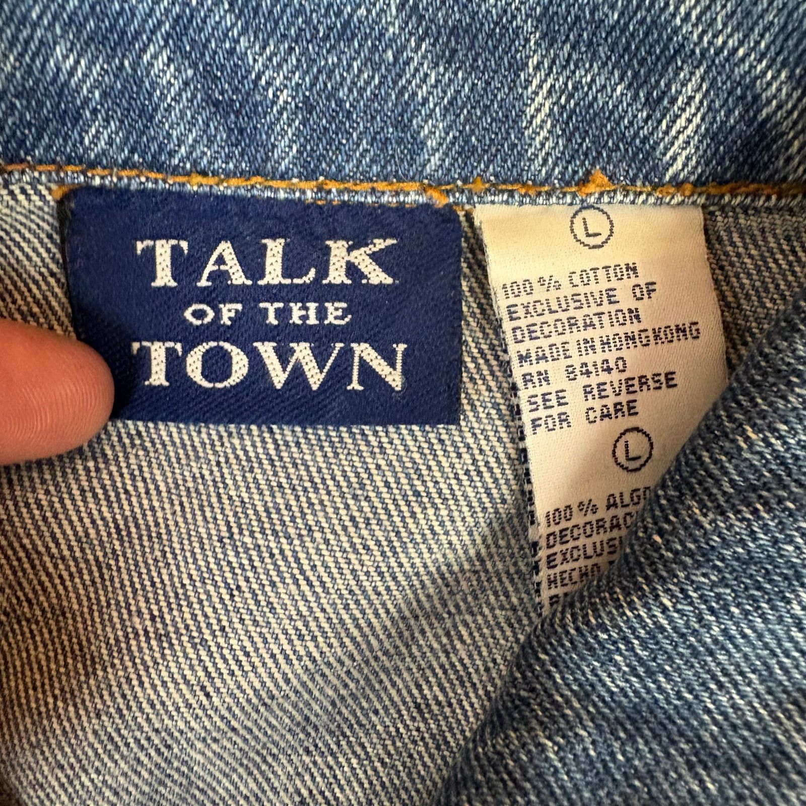 Vintage Vintage 1990s The Rosie O'Donnell Show Denim Jacket Size US L / EU 52-54 / 3 - 4 Thumbnail