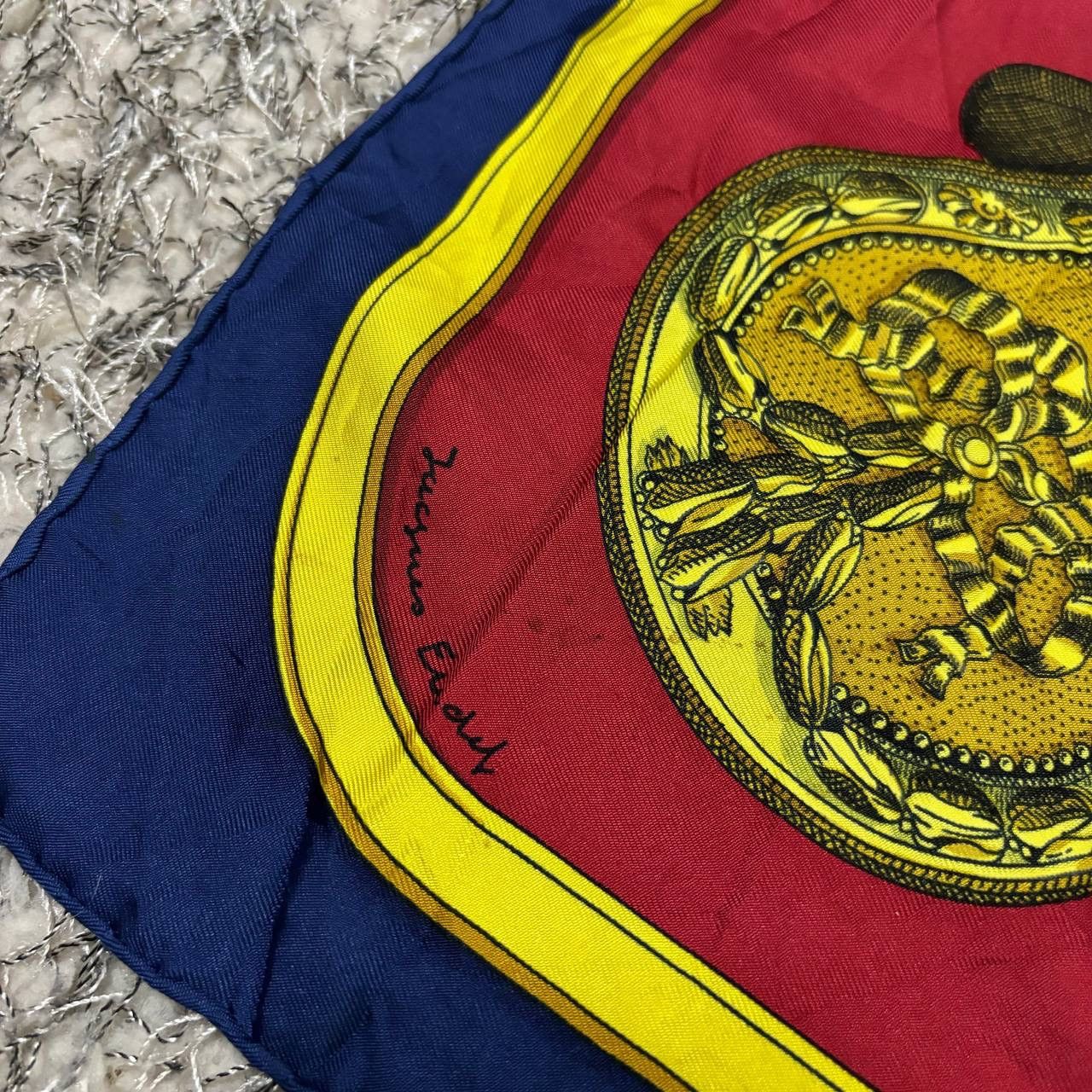 Hermes Hermes Grand Apparat Silk Scarf 90 Jacques Eudel Vintage Size ONE SIZE - 5 Thumbnail