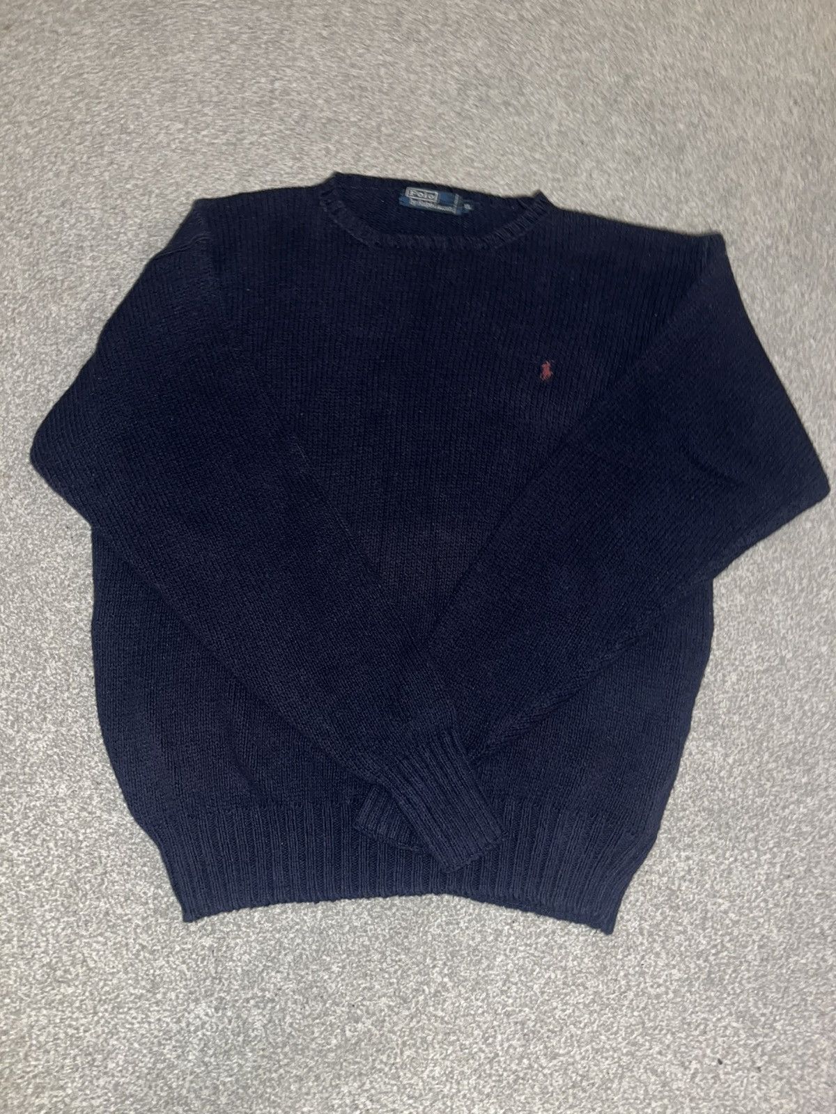 Polo Ralph Lauren Polo Ralph Lauren Navy Sweater Size US XL / EU 56 / 4 - 1 Thumbnail