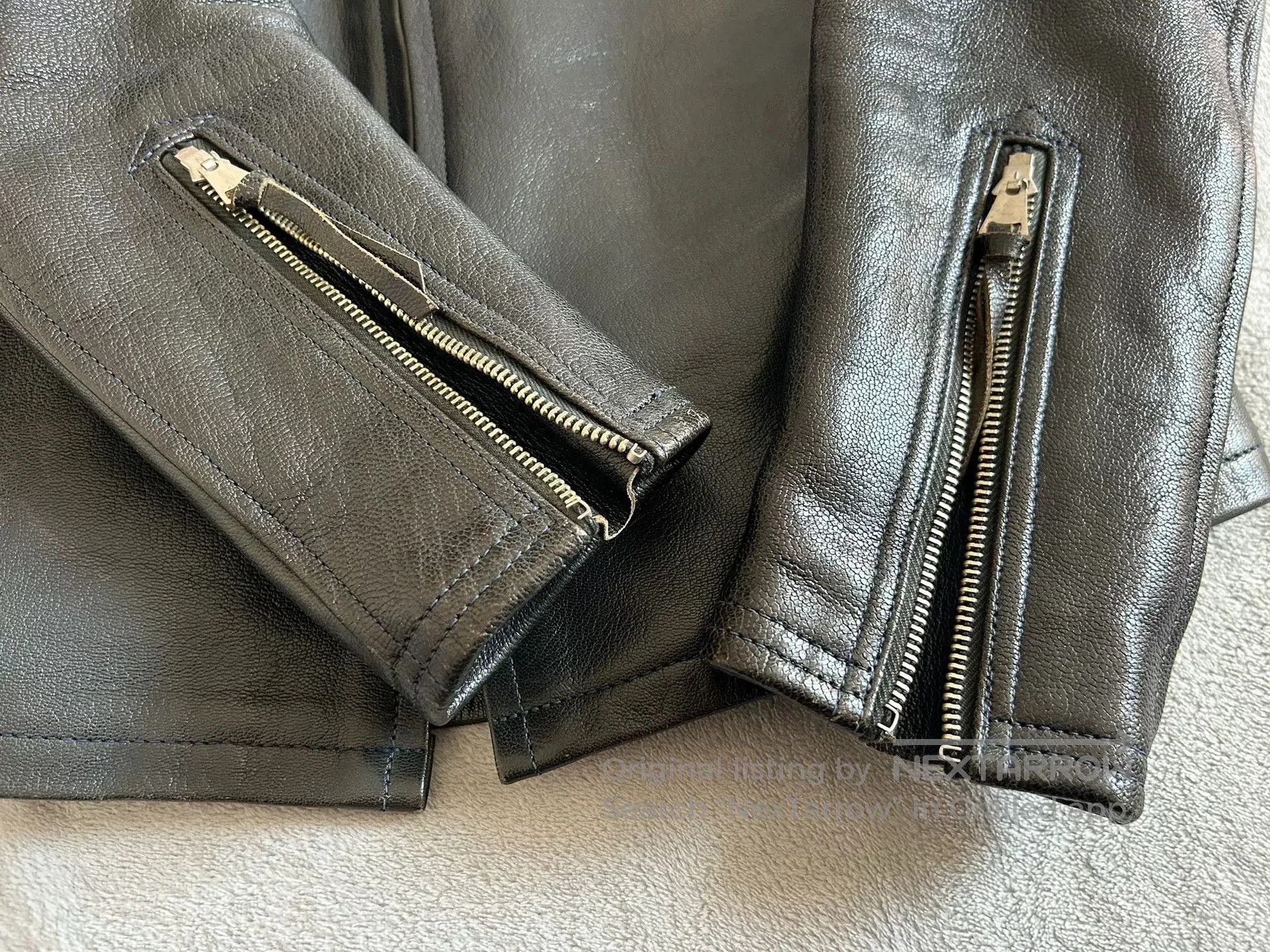 Freewheelers freewheelers black leather biker jacket. Size US M / EU 48-50 / 2 - 9 Thumbnail