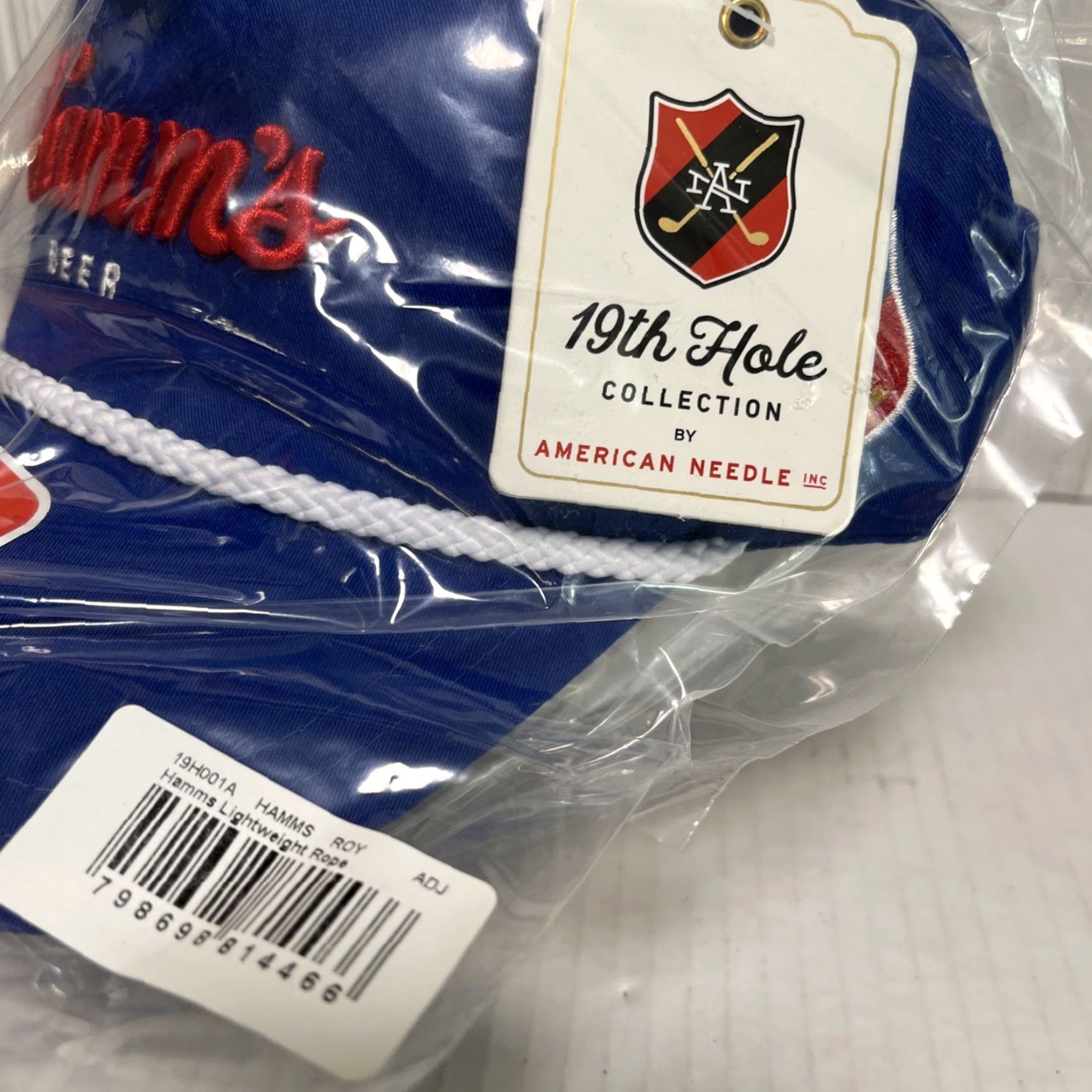 American Needle American Needle Hamm’s Beer Hat Cap Snap Back Rope 19th Hole Collection Golf Classic Adjustable One Size Blue Mens Hoodie? Size ONE SIZE - 7 Thumbnail