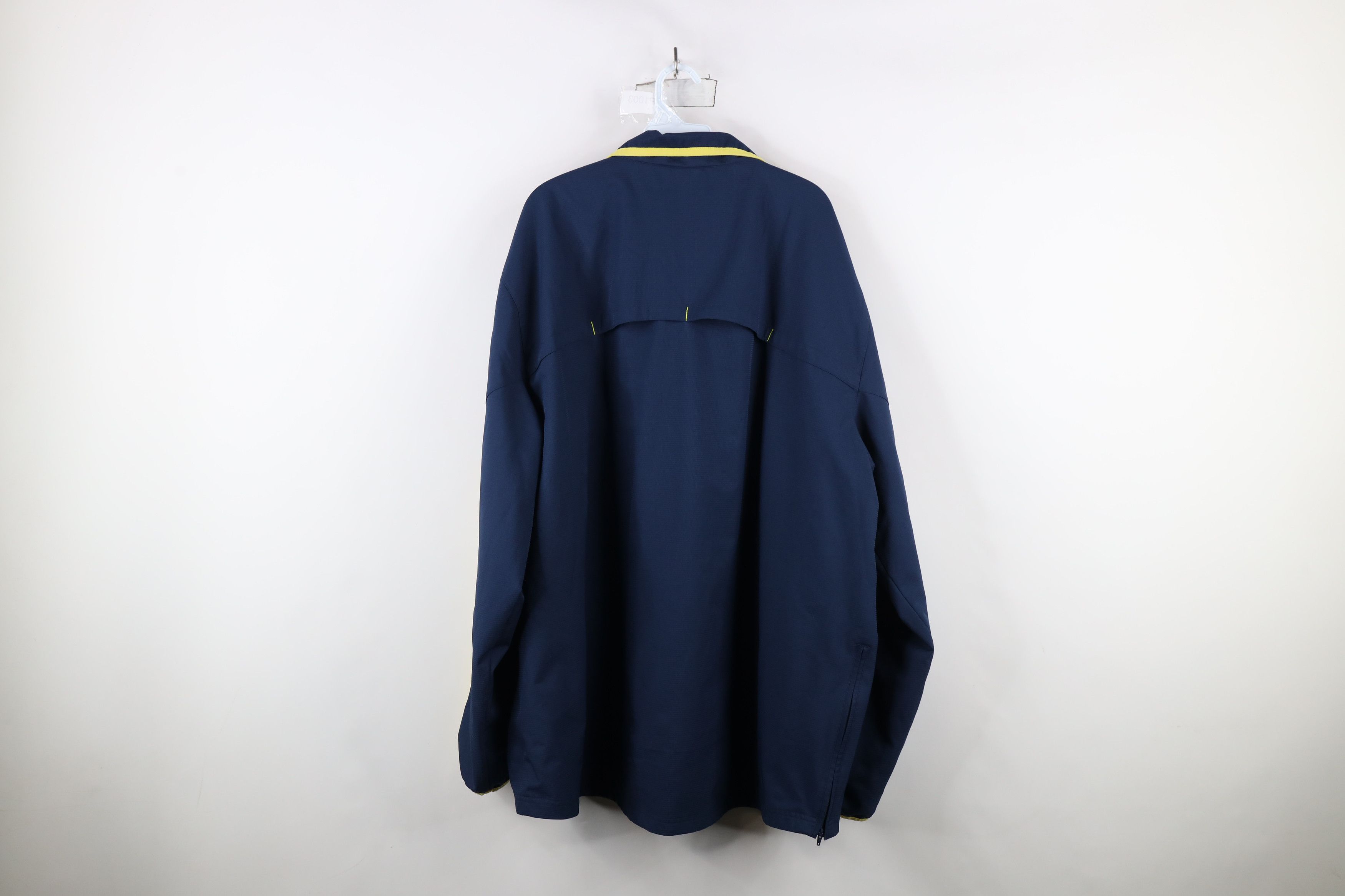 Adidas × Vintage Adidas University of Michigan Football Pullover Jacket Blue Size US XXL / EU 58 / 5 - 12 Thumbnail