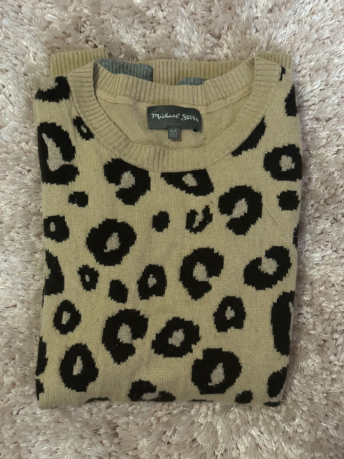 Michael Stars Michael Stars Leopard Print Wool Blend Sweater Size Small Size S / US 4 / IT 40 - 7 Thumbnail